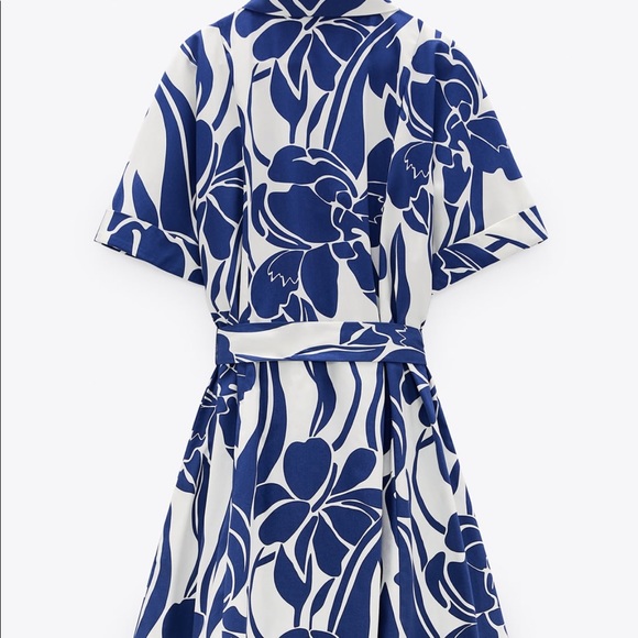 Zara printed shirt dress - Picture 3 of 7